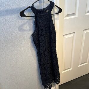 Lulu's Blue Halter Mini Sundress